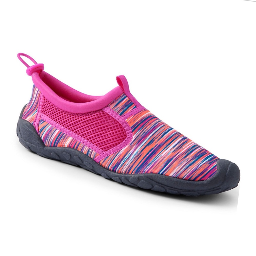 Lands' End Pink and Multicolor Aqua shoes Slip-Ons - Picture 3 of 4